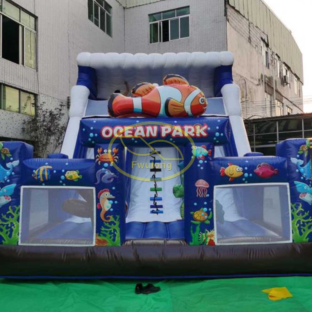 Inflatable Glass Slide FU-GS28