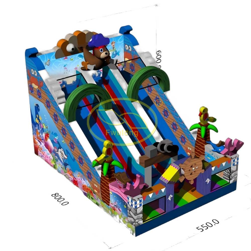 Inflatable Glass Slide FU-GS41