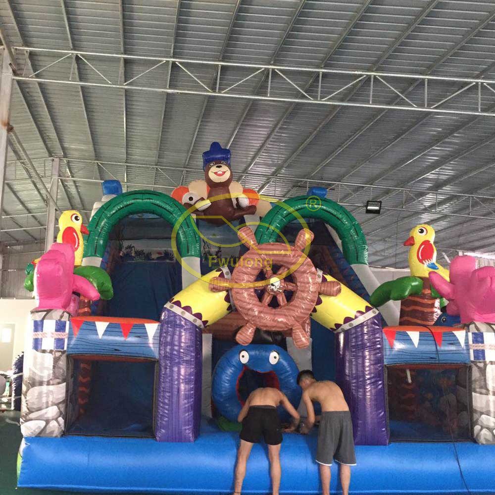 Inflatable Glass Slide FU-GS41