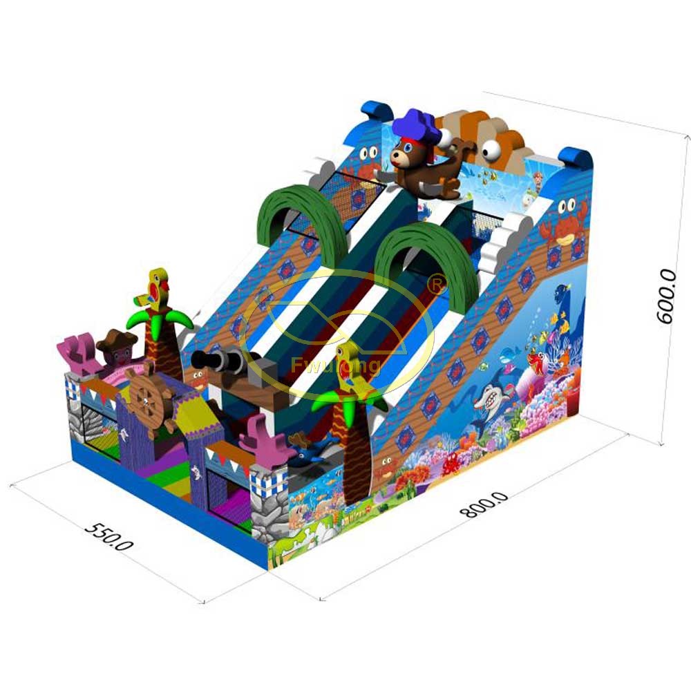 Inflatable Glass Slide FU-GS41