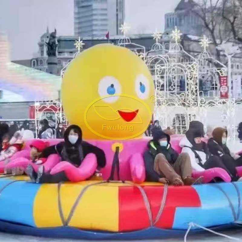 Inflatable snow sled