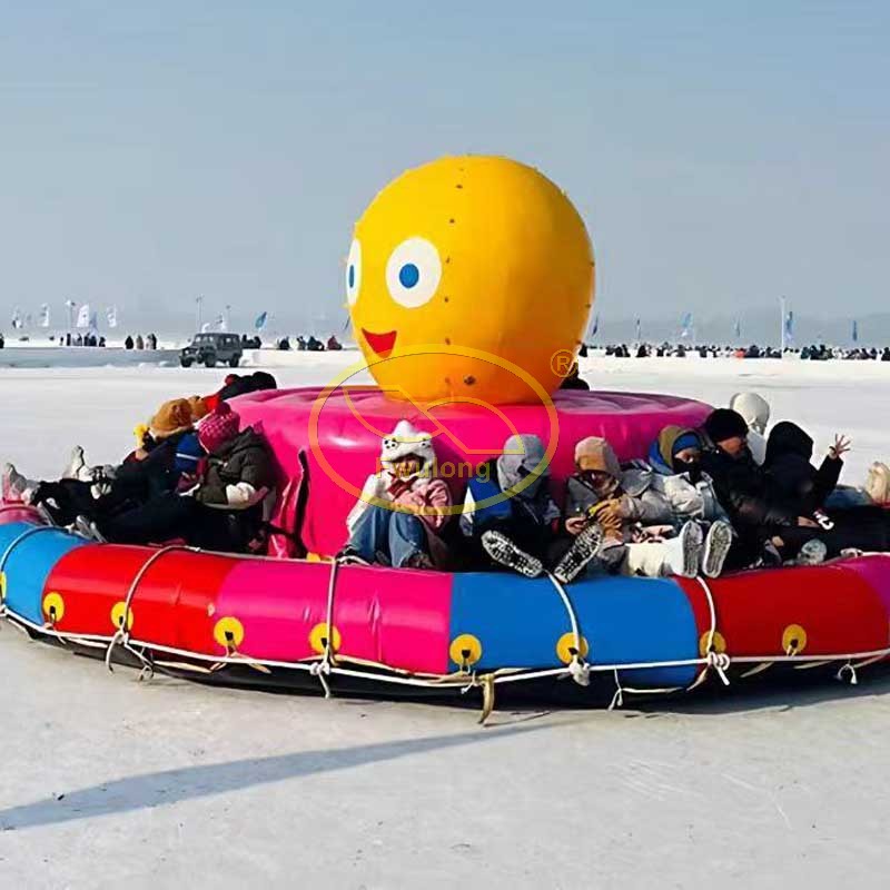 Inflatable snow sled