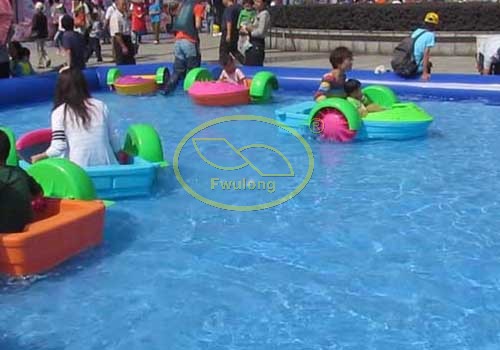 Kids Enjoy Paddle Boat Ride